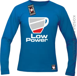 LOW POWER - Longsleeve męski niebieski 