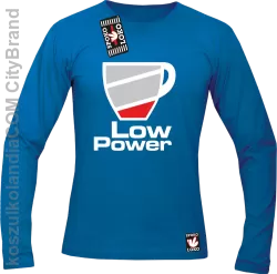 LOW POWER - Longsleeve męski niebieski 