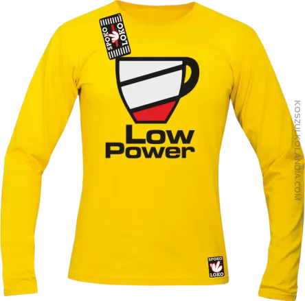 LOW POWER - Longsleeve męski żółty 
