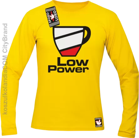 LOW POWER - Longsleeve męski żółty 
