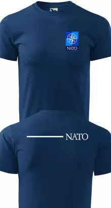 Koszulka taktyczna NATO + dwa rękawki PL + tył Nato - koszulka męska