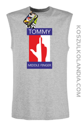 Tommy Middle Finger - Bezrękawnik męski melanż 