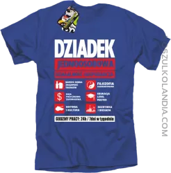 DZIADEK - Jednoosobowa działalność gospodarcza - koszulka męska - Niebieski