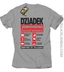 DZIADEK - Jednoosobowa działalność gospodarcza - koszulka męska - Melanż