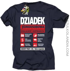 DZIADEK - Jednoosobowa działalność gospodarcza - koszulka męska - Granatowy
