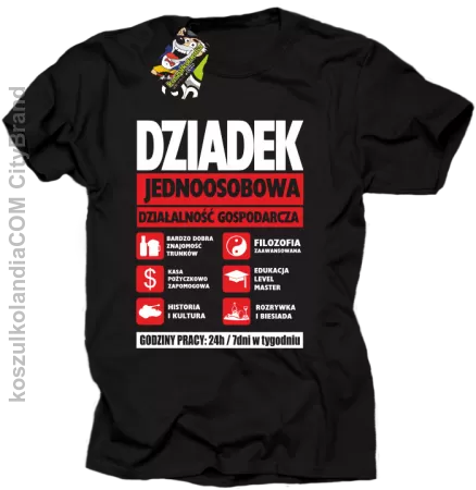 DZIADEK - Jednoosobowa działalność gospodarcza - koszulka męska