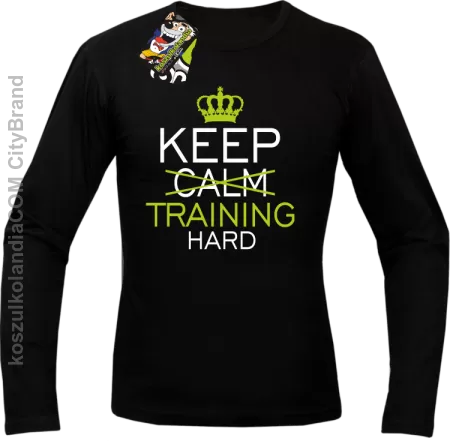 Keep Calm and TRAINING HARD - Longsleeve męski 