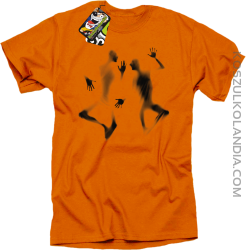 Halloween Utracone dusze - koszulka męska pomarańczowa