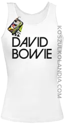 DAVID BOWIE - top damski - Biały