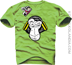 Music Monkey - koszulka męska - kiwi
