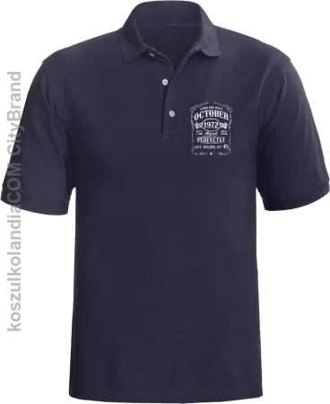 Legend were born in October Aged Perfectly - Koszulka męska Polo 