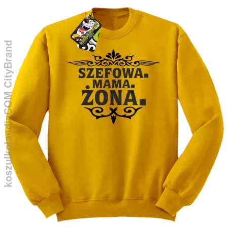 Szefowa Mama Żona - Bluza męska standard bez kaptura