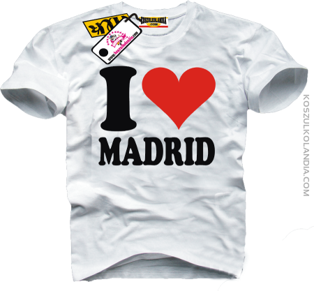 I LOVE MADRID - koszulka męska