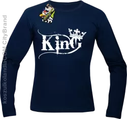 King Simple - Longsleeve męski granat