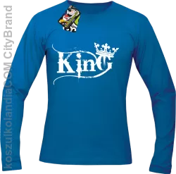 King Simple - Longsleeve męski niebieski