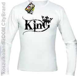 King Simple - Longsleeve męski biały 