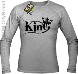 King Simple - Longsleeve męski melanż 