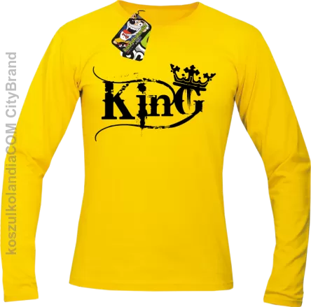 King Simple - Longsleeve męski żółty 