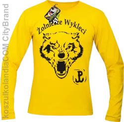 ŻOŁNIERZE WYKLĘCI WOLF-Longsleeve męski żółty