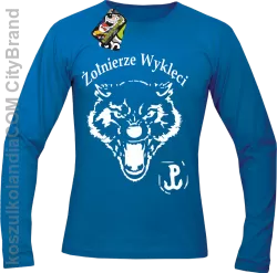 ŻOŁNIERZE WYKLĘCI WOLF-Longsleeve męski niebieski