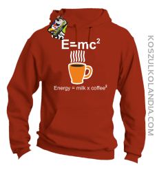 E = mc2 - Bluza z kapturem pomarańcz