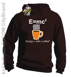 E = mc2 - Bluza z kapturem brąz