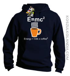 E = mc2 - Bluza z kapturem granat