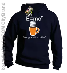 E = mc2 - Bluza z kapturem granat