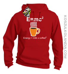 E = mc2 - Bluza z kapturem red