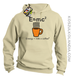 E = mc2 - Bluza z kapturem beż