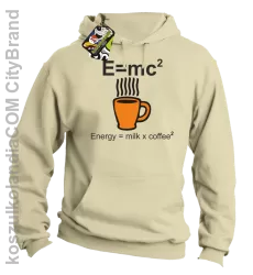 E = mc2 - Bluza z kapturem beż