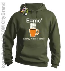 E = mc2 - Bluza z kapturem khaki