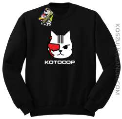 KOTOCOP - Bluza z kapturem czarna 