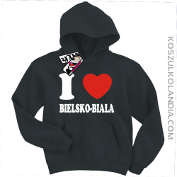 I love Bielsko-Biała - bluza dziecięca - czarny