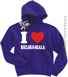 I love Bielsko-Biała - bluza dziecięca - fioletowy