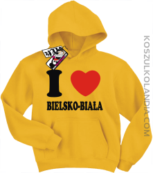I love Bielsko-Biała - bluza dziecięca - żółty