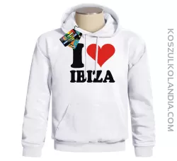 I LOVE IBIZA - bluza z nadrukiem 2 Bluzy z nadrukiem nadruk