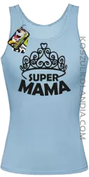 Super mama korona miss - Top damski błękit