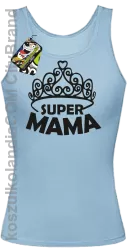 Super mama korona miss - Top damski błękit