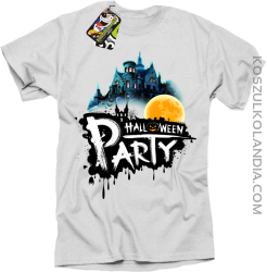 Halloween Party Moon Castle - koszulka męska biała