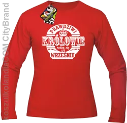 Prawdziwi królowie rodzą się we wrześniu - Longsleeve męski czerwony 