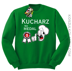 Kucharz na medal-bluza bez kaptura zielona