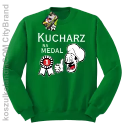 Kucharz na medal-bluza bez kaptura zielona