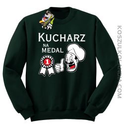 Kucharz na medal-bluza bez kaptura butelkowa