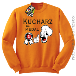 Kucharz na medal-bluza bez kaptura pomarańczowa