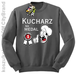 Kucharz na medal-bluza bez kaptura szara