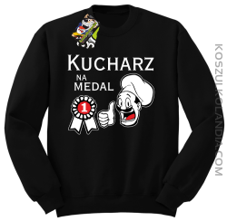 Kucharz na medal-bluza bez kaptura czarna