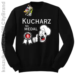 Kucharz na medal-bluza bez kaptura czarna