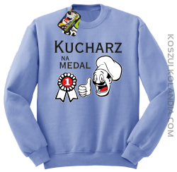 Kucharz na medal-bluza bez kaptura błękitna