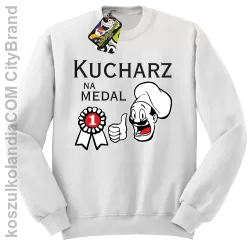 Kucharz na medal-bluza bez kaptura biała